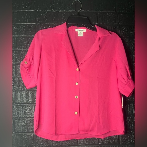 Passport Fuchsia Button-Down Shirt - Picture 1 of 8